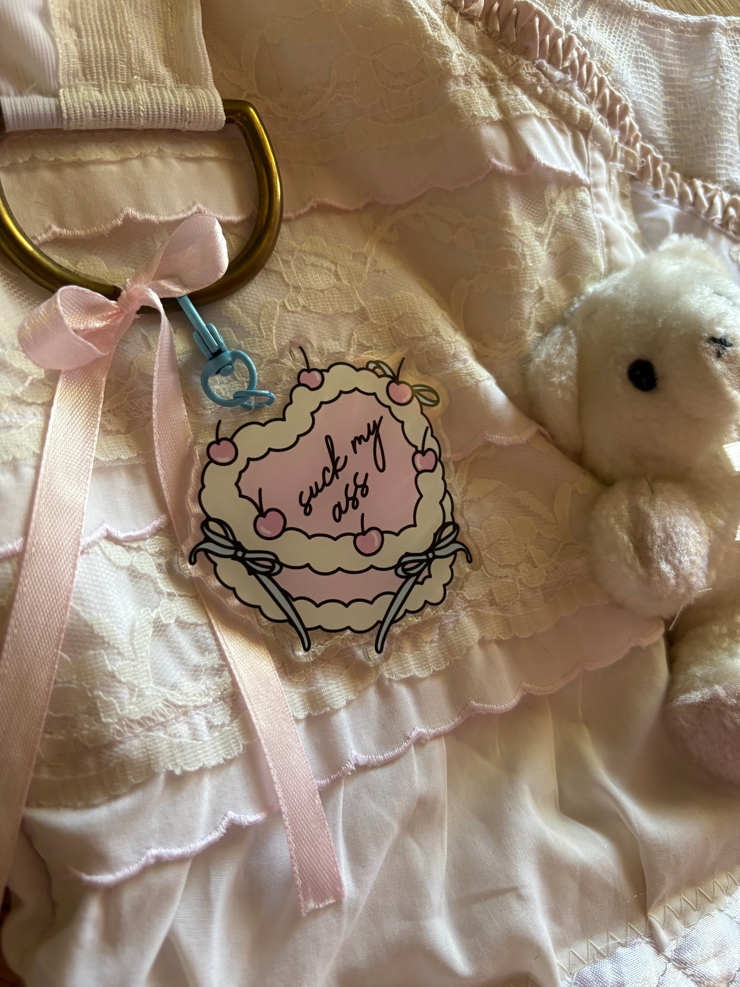 Sweet cheeky treat Keychain