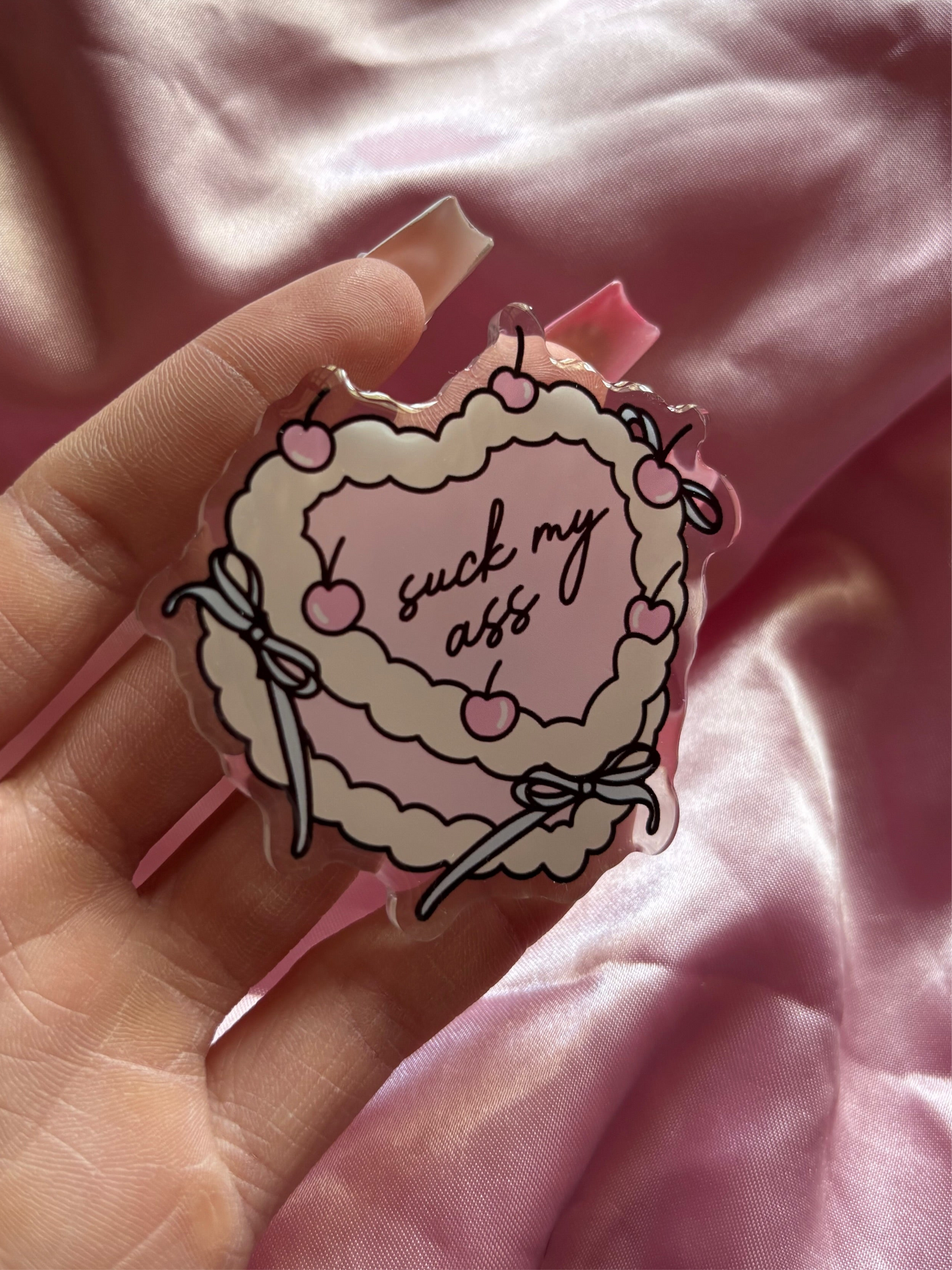 Sweet cheeky treat Acrylic Pin