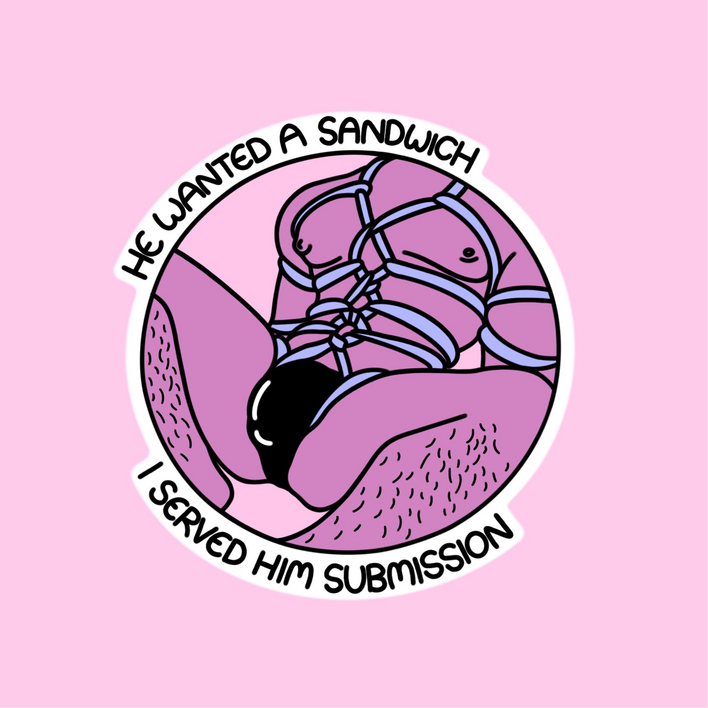 Cum-mandwich Sticker