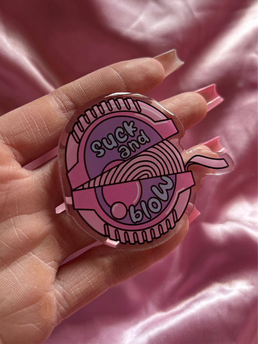 Blow me bubblegum Acrylic Pin