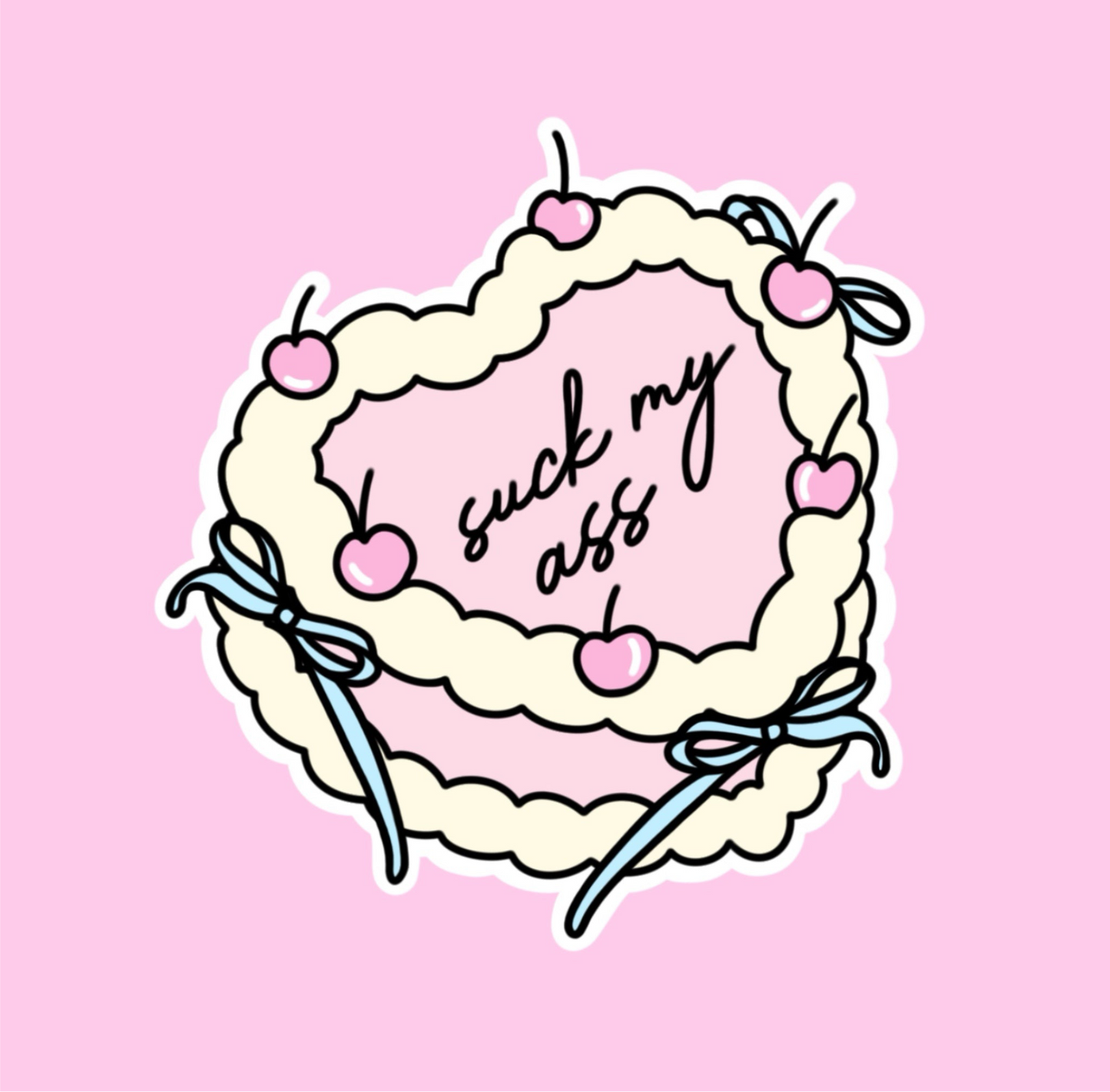 Sweet cheeky treat Sticker