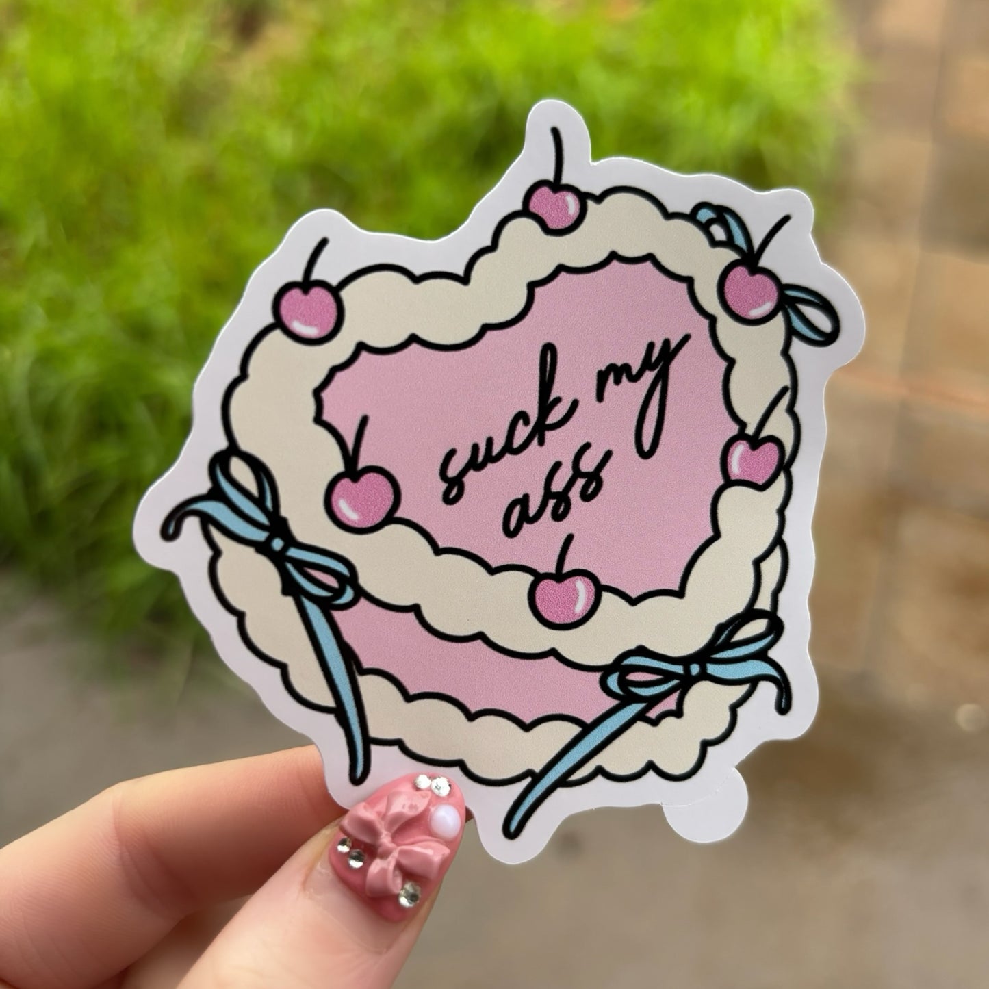 Sweet cheeky treat Sticker