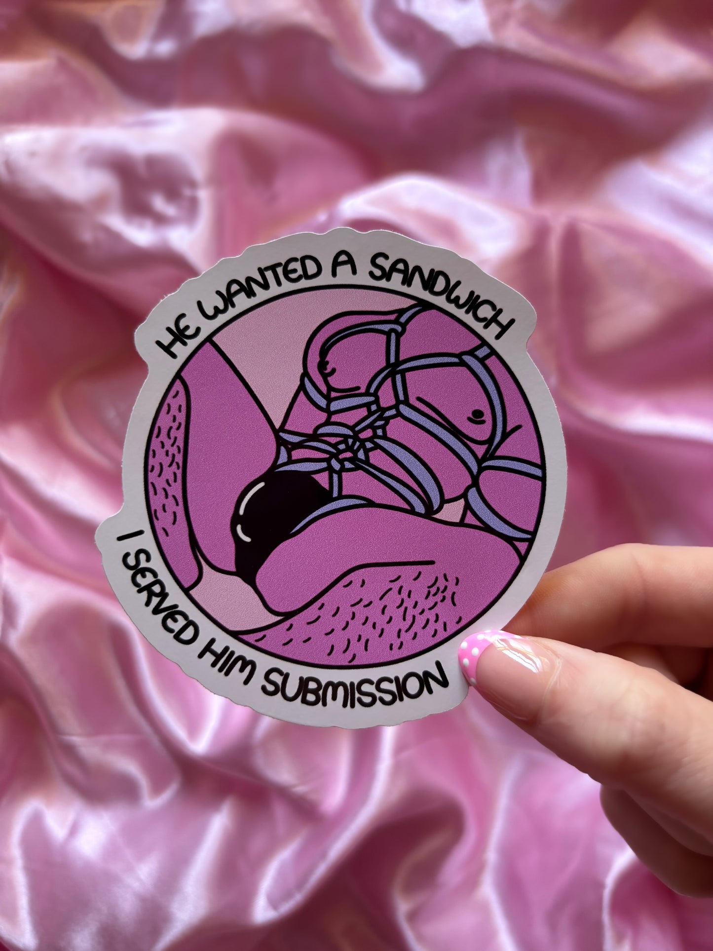 Cum-mandwich Sticker