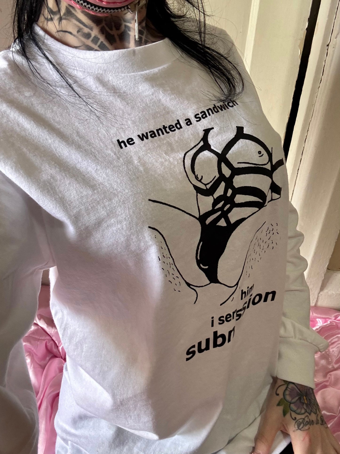 Cum-mandwich Long sleeve shirt