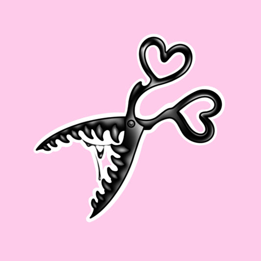 Love in every cut Sticker