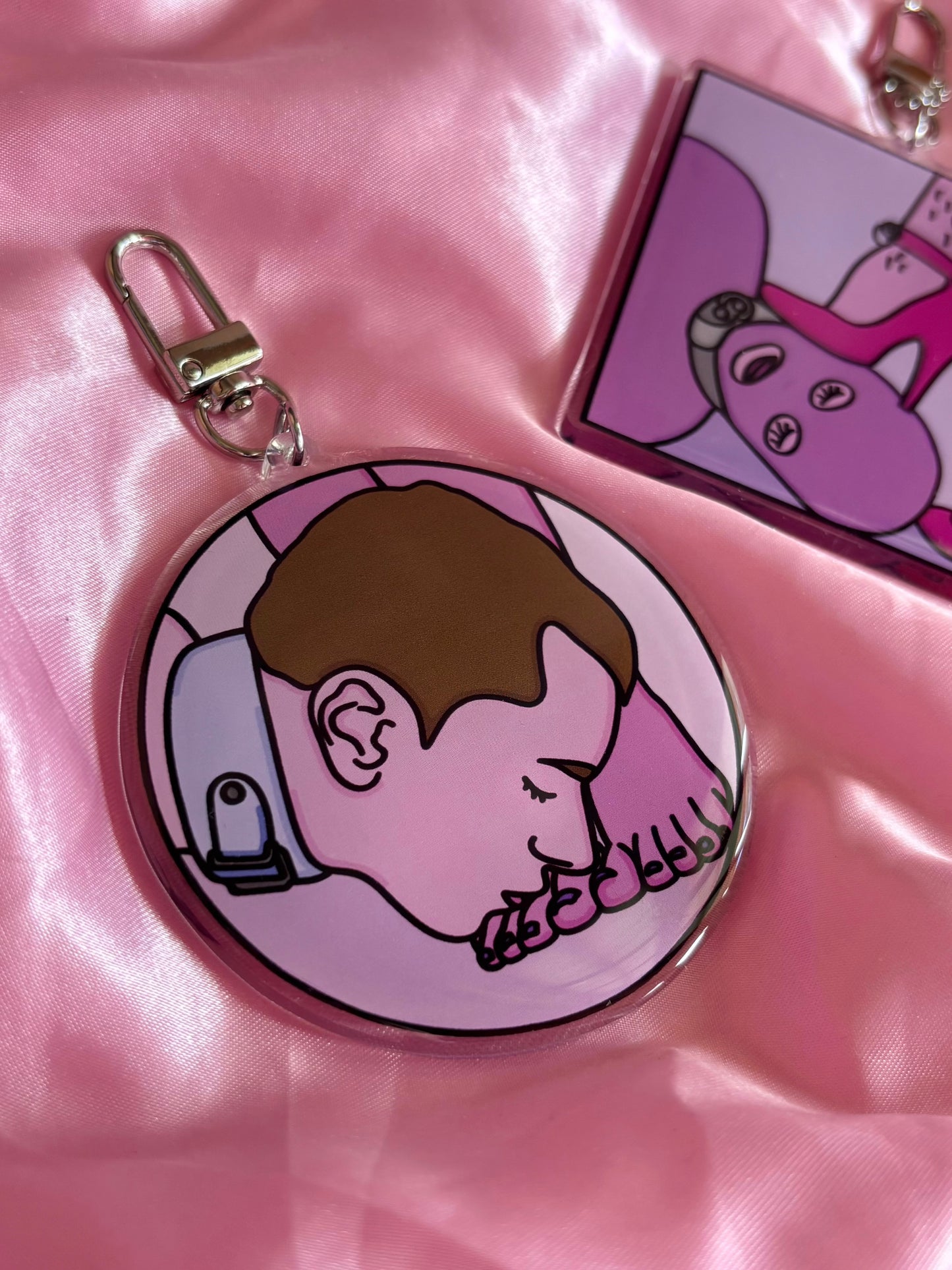 Kiss and Obey Keychain